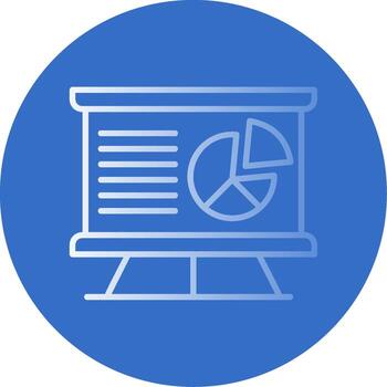 Presentation Flat Bubble Icon vector