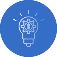 Innovation Flat Bubble Icon vector