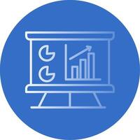 Data Analytics Flat Bubble Icon vector