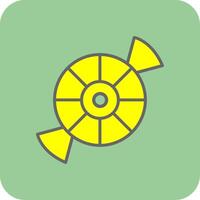 Mint Filled Yellow Icon vector