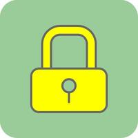 Locksmith Filled Yellow Icon vector