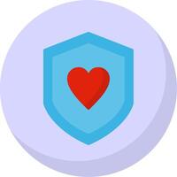 Security Like Flat Bubble Icon vector