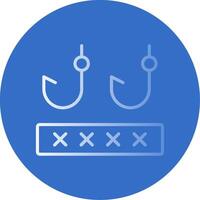 Phising Flat Bubble Icon vector