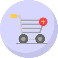 Add to Cart Flat Bubble Icon vector