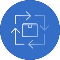 Commodity Turnover Flat Bubble Icon vector