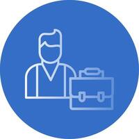 Broker Flat Bubble Icon vector