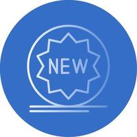 New Tag Flat Bubble Icon vector