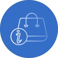 Info Flat Bubble Icon vector