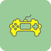 Game Filled Yellow Icon vector