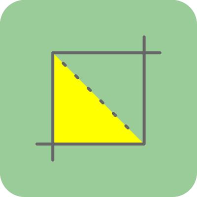 Crop Filled Yellow Icon
