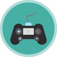 Gaming Console Flat Multi Circle Icon vector