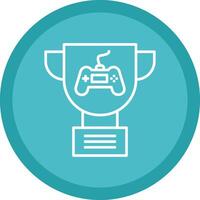 Trophy Line Multi Circle Icon vector