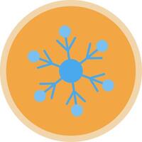 Snowflakes Flat Multi Circle Icon vector