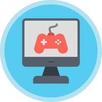 Game Flat Multi Circle Icon vector