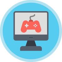 Game Flat Multi Circle Icon vector