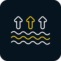 Arrows Line Red Circle Icon vector