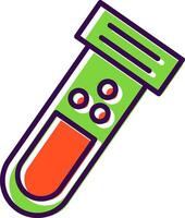 Test Tube filled Design Icon vector