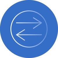 Swap Flat Bubble Icon vector