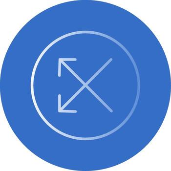 intersecarse plano burbuja icono vector