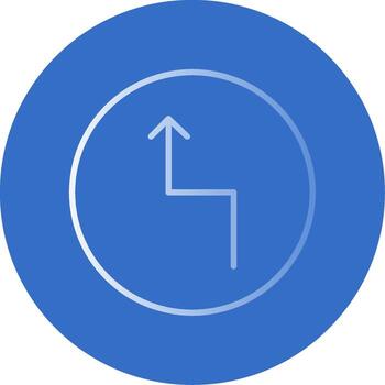 Zigzag Flat Bubble Icon vector