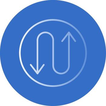 Zigzag Flat Bubble Icon vector