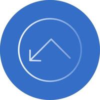 Bounce Flat Bubble Icon vector