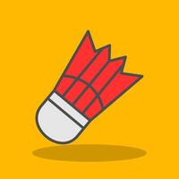 Badminton Game Filled Shadow Icon vector