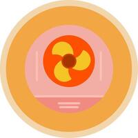 nuclear energía plano multi circulo icono vector