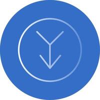 Merge Flat Bubble Icon vector