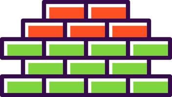 Wall filled Design Icon vector