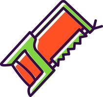 Hacksaw filled Design Icon vector