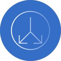 Split Flat Bubble Icon vector