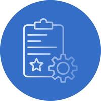 Quality Control Flat Bubble Icon vector