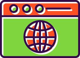 Web filled Design Icon vector