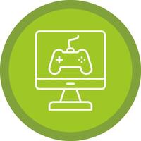 Game Line Multi Circle Icon vector
