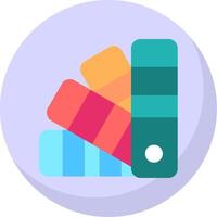 Color Sample Flat Bubble Icon vector