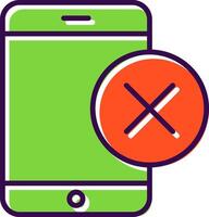 Smartphone filled Design Icon vector