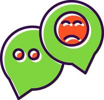 Speech Bubble filled Design Icon vector