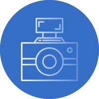 Photography Flat Bubble Icon vector