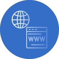 Web Services Flat Bubble Icon vector