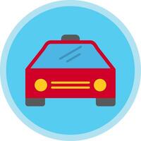 Car Flat Multi Circle Icon vector