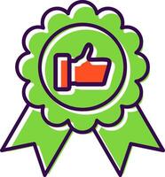 Achievement filled Design Icon vector