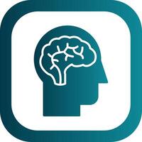 Neurology Glyph Gradient Corner Icon vector
