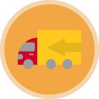 Truck Flat Multi Circle Icon vector