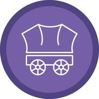 Wagon Line Multi Circle Icon vector