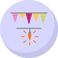 Garlands Flat Bubble Icon vector