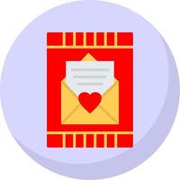 Invitation Flat Bubble Icon vector