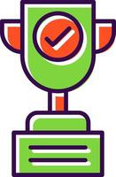 Trophy filled Design Icon vector