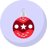 Bauble Flat Bubble Icon vector