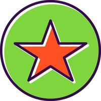 Star filled Design Icon vector